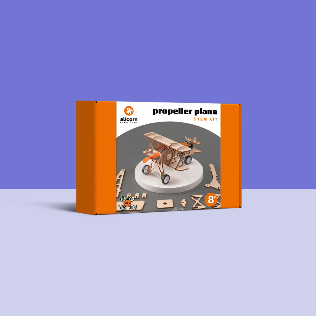 Propeller Plane DIY Kit, Educational STEM Toy