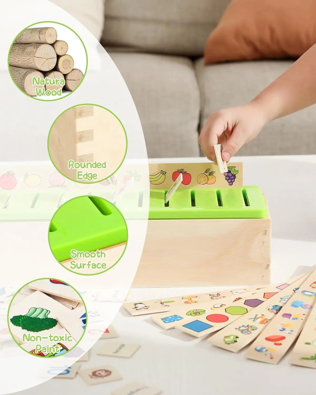 Wooden Montessori Sorting Toys