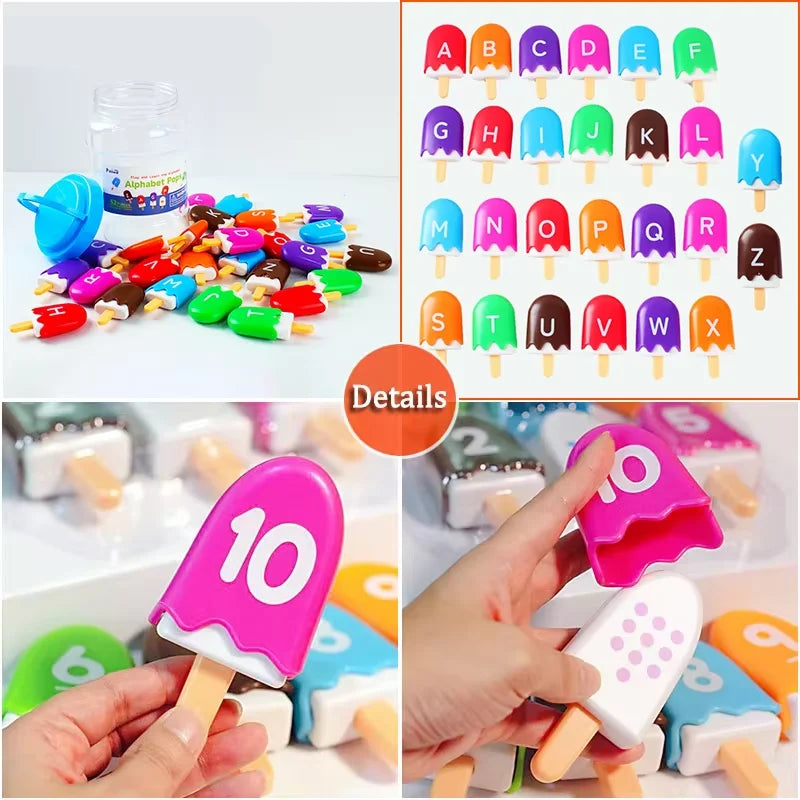 Kid Ice Cream Number Matching Game