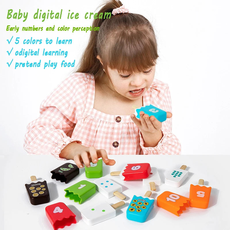 Kid Ice Cream Number Matching Game