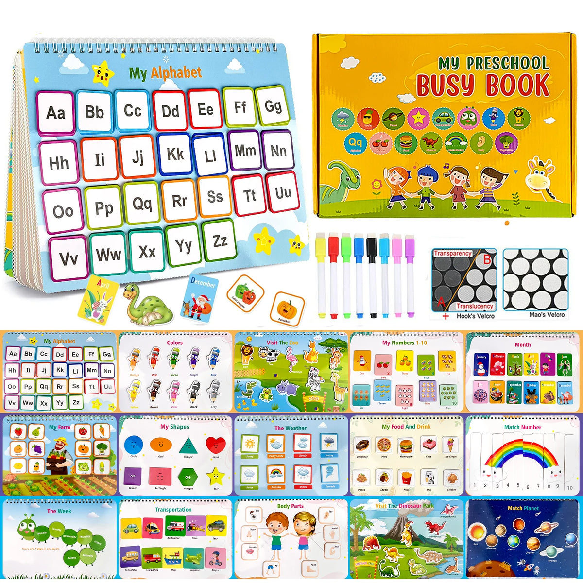 Busy Book for Toddlers 3-6