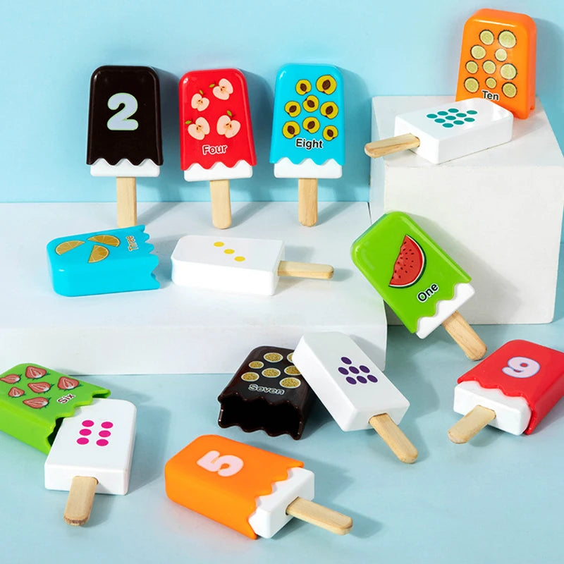 Kid Ice Cream Number Matching Game