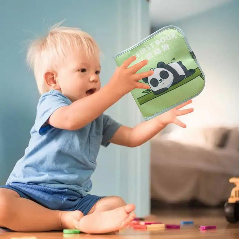 Quiet Sensory Book Soft Cloth Book Cute Cartoon Book Educational Sensory Toy Travel Toys For Boys And Girls