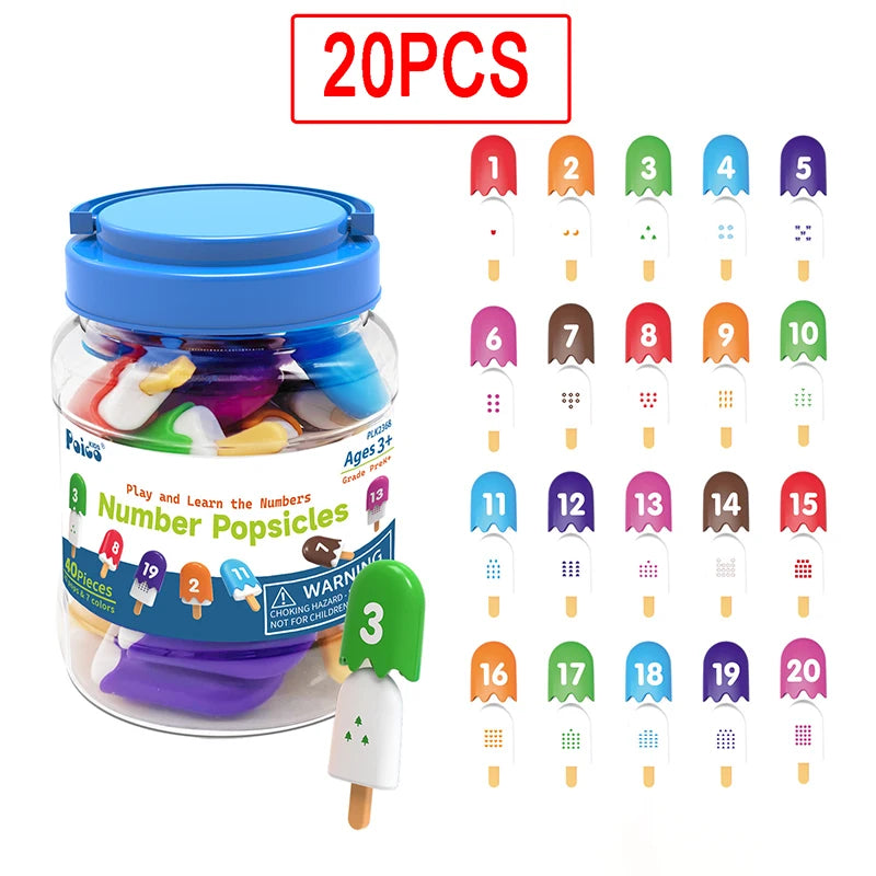 Kid Ice Cream Number Matching Game