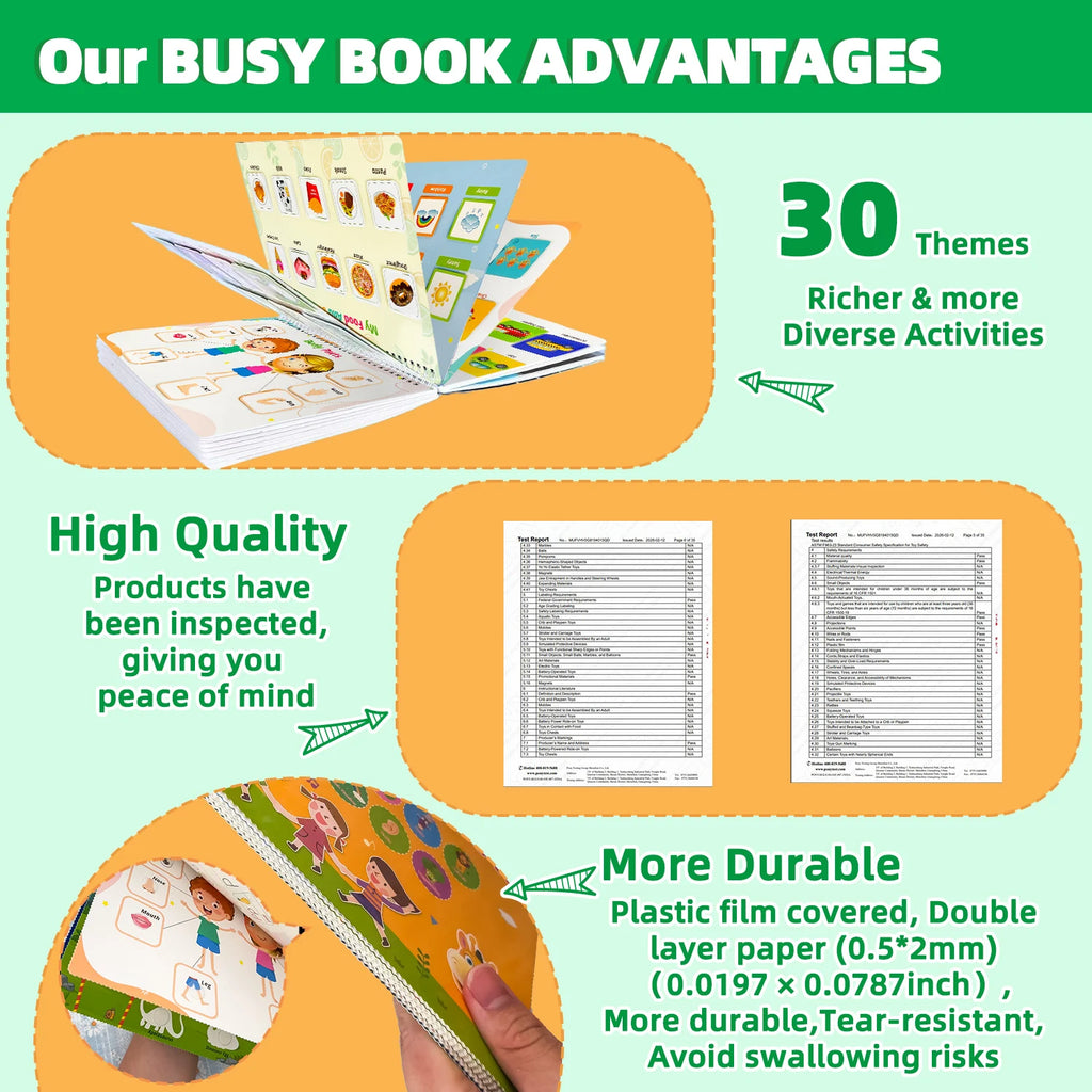 Busy Book for Toddlers 3-6