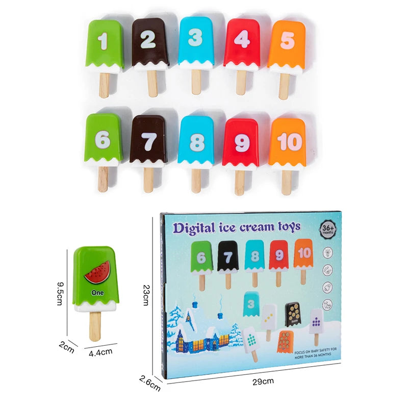 Kid Ice Cream Number Matching Game