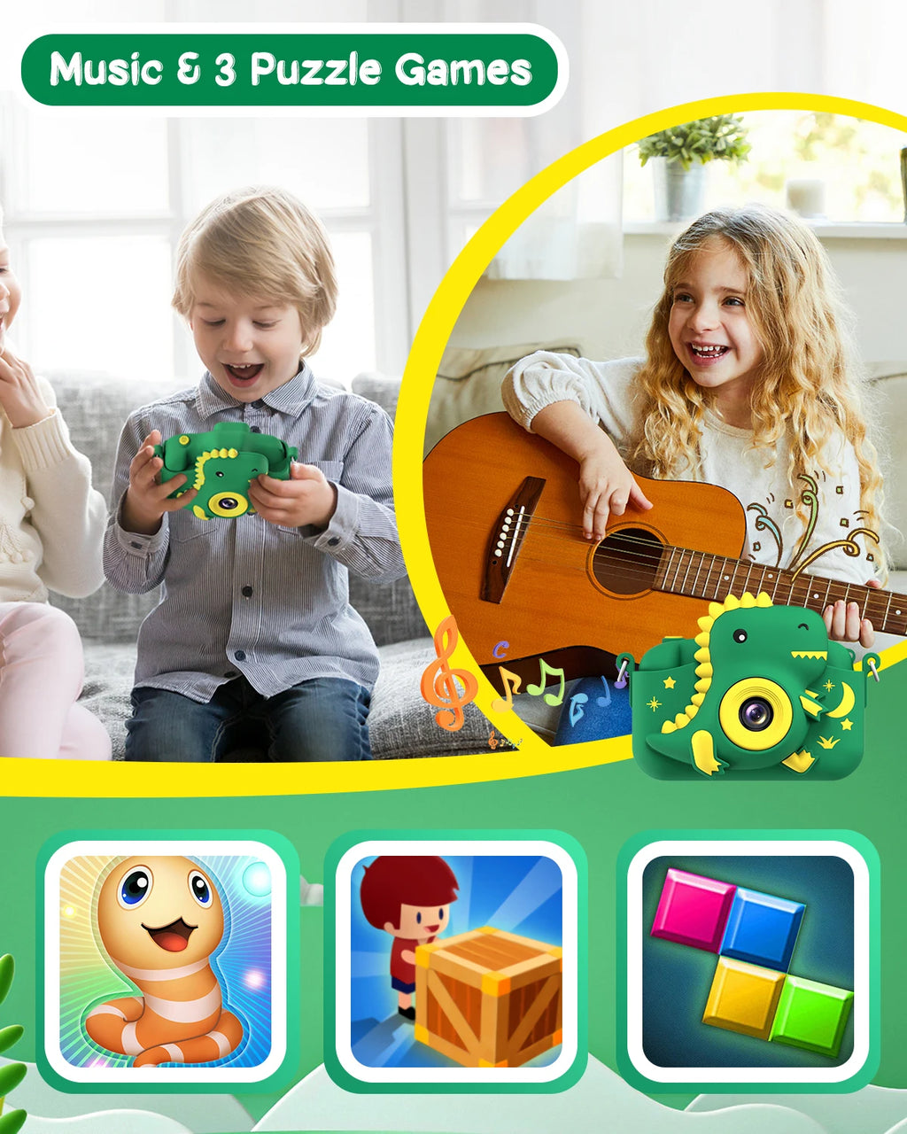 2.0" Kid‘s Digital Camera Rechargeable