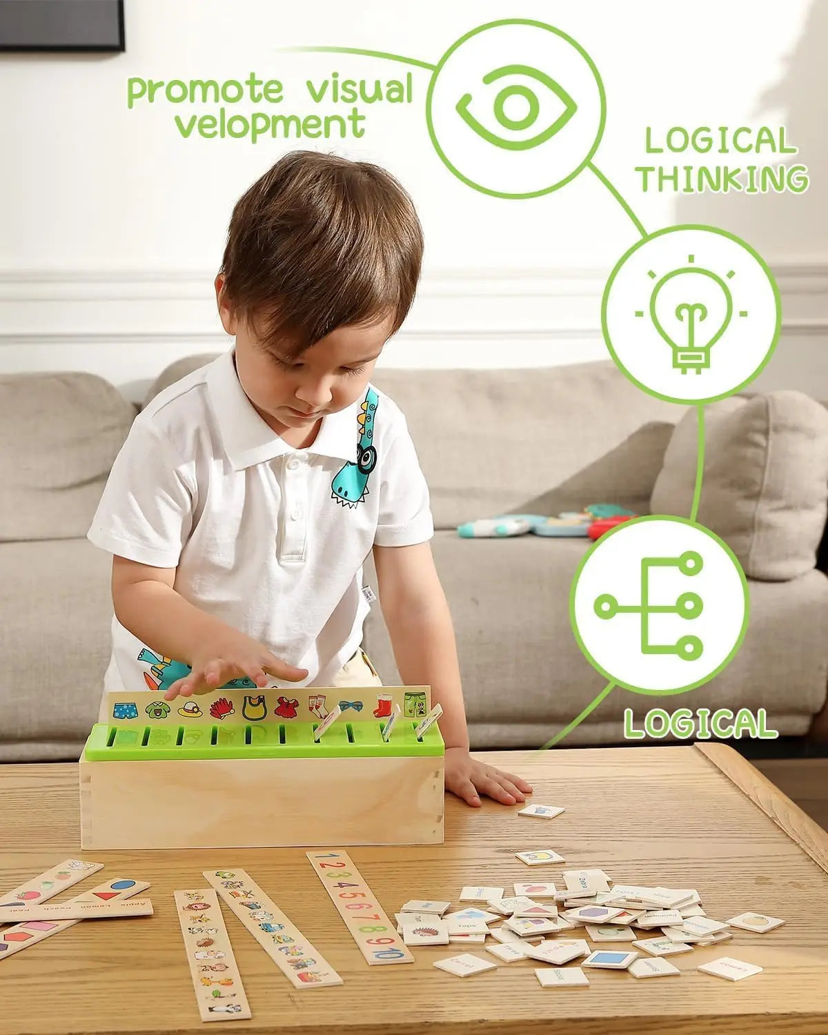 Wooden Montessori Sorting Toys
