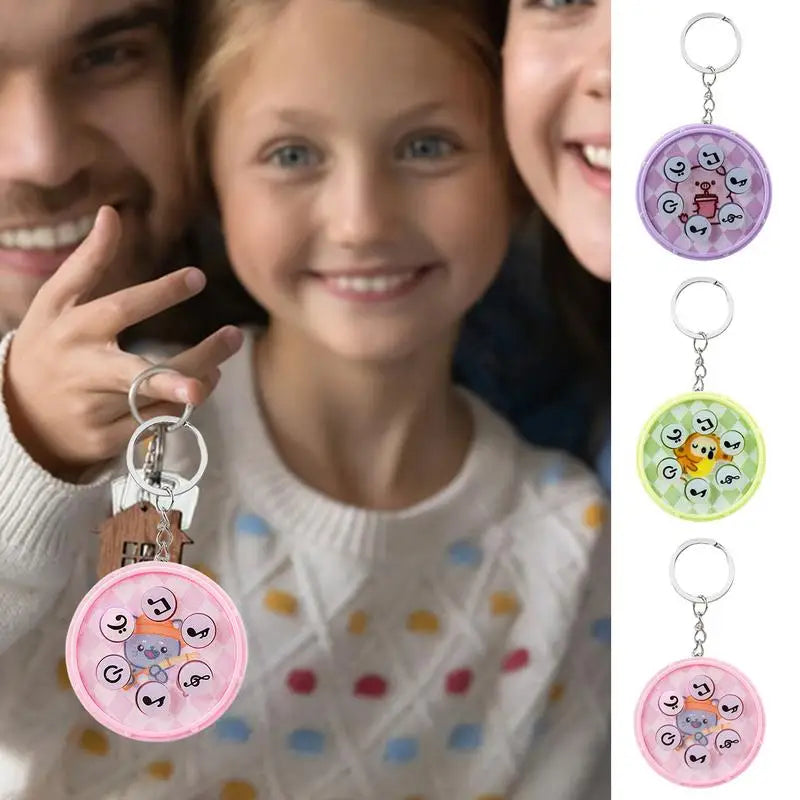 Light Up Electronic Drum Game Keychain