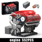 Mould King 10088 The V8 Engine Building Block Assembly