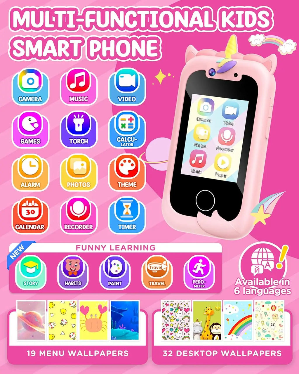 Kids Smart Phone Girls Toy