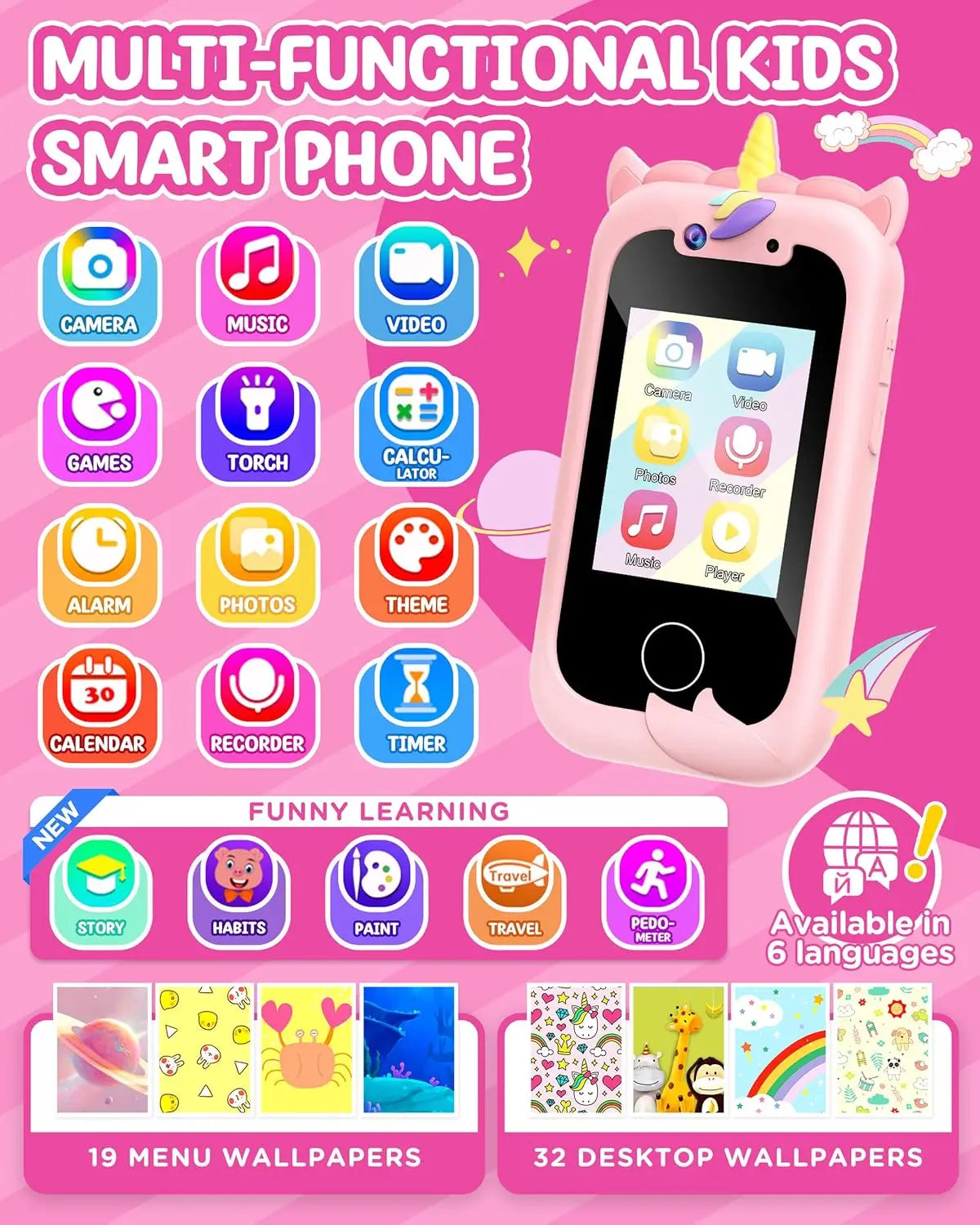 Kids Smart Phone Girls Toy