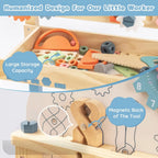 Large Wooden Kids Tool Bench Set