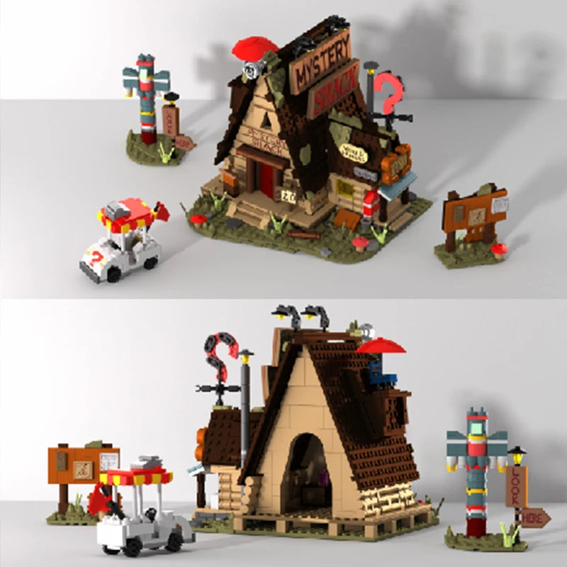 Mystery Cabin Building Blocks Toys Set