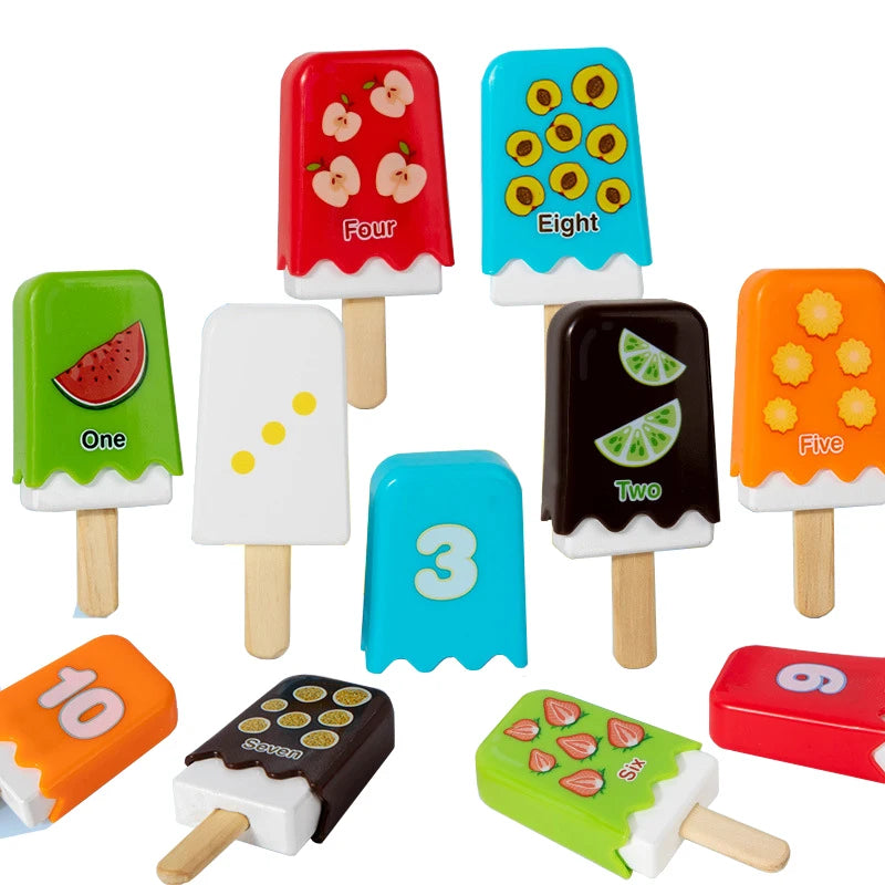Kid Ice Cream Number Matching Game