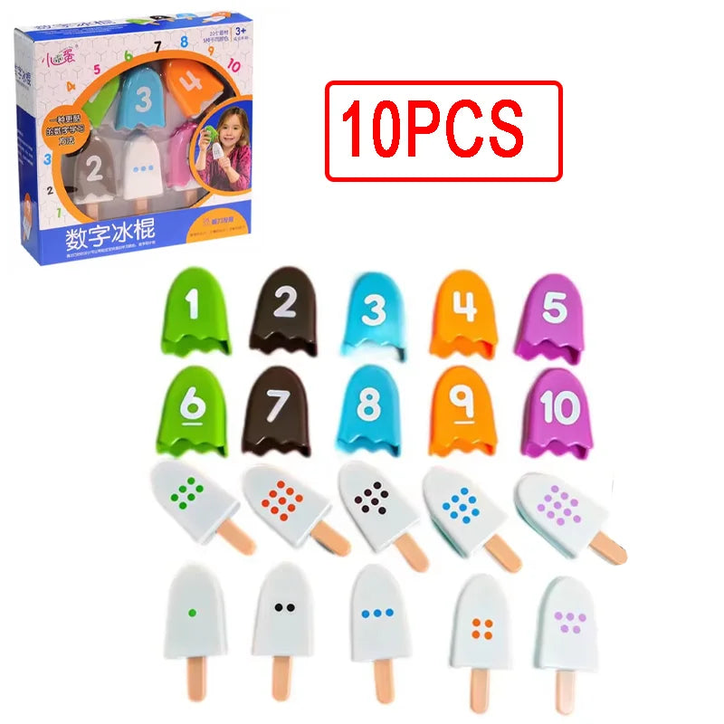 Kid Ice Cream Number Matching Game