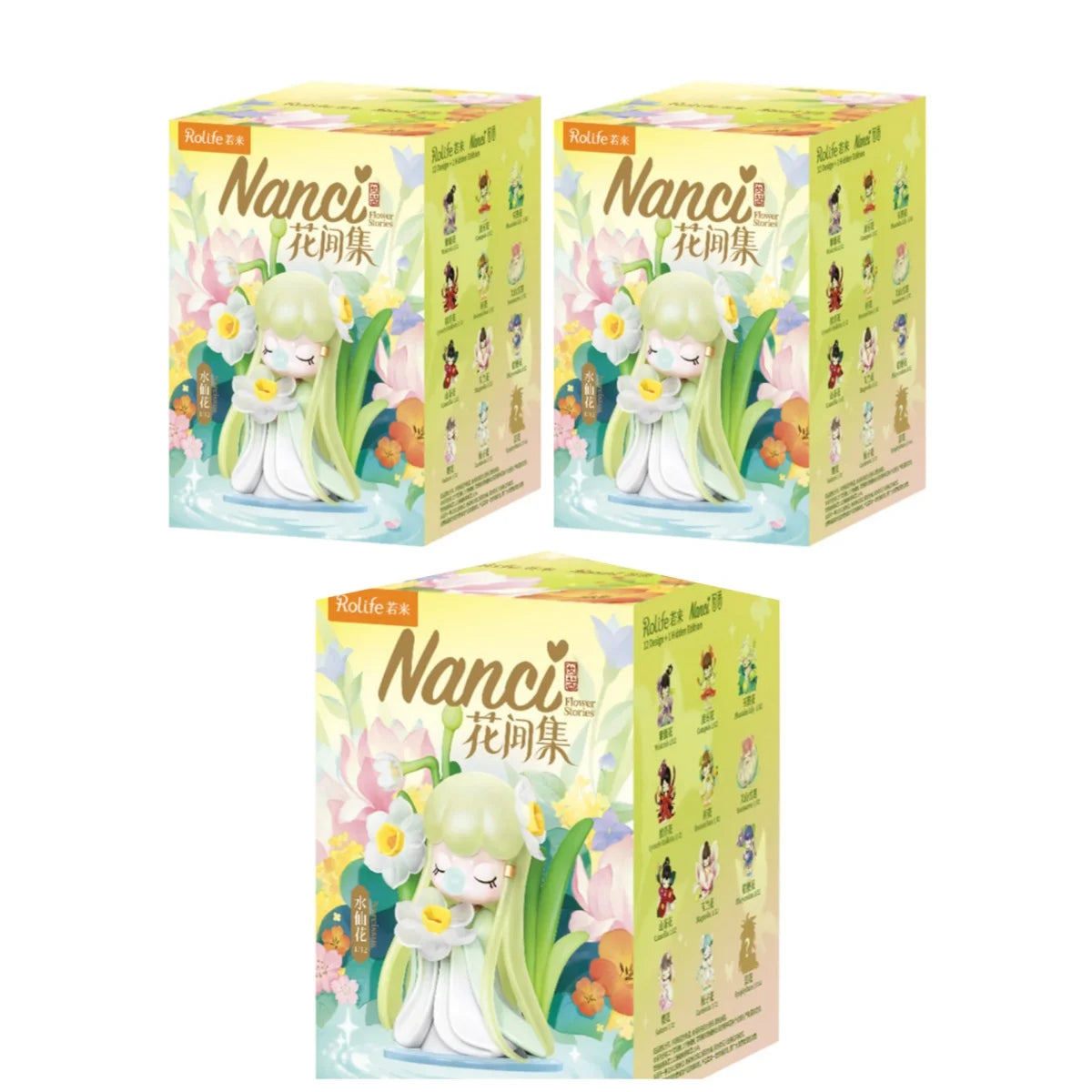 Rolife Nanci Blind Box Nanci's Flower Stories Action Figure Collectible Doll Toys Surprise Box Gift for Kids Friends Adults