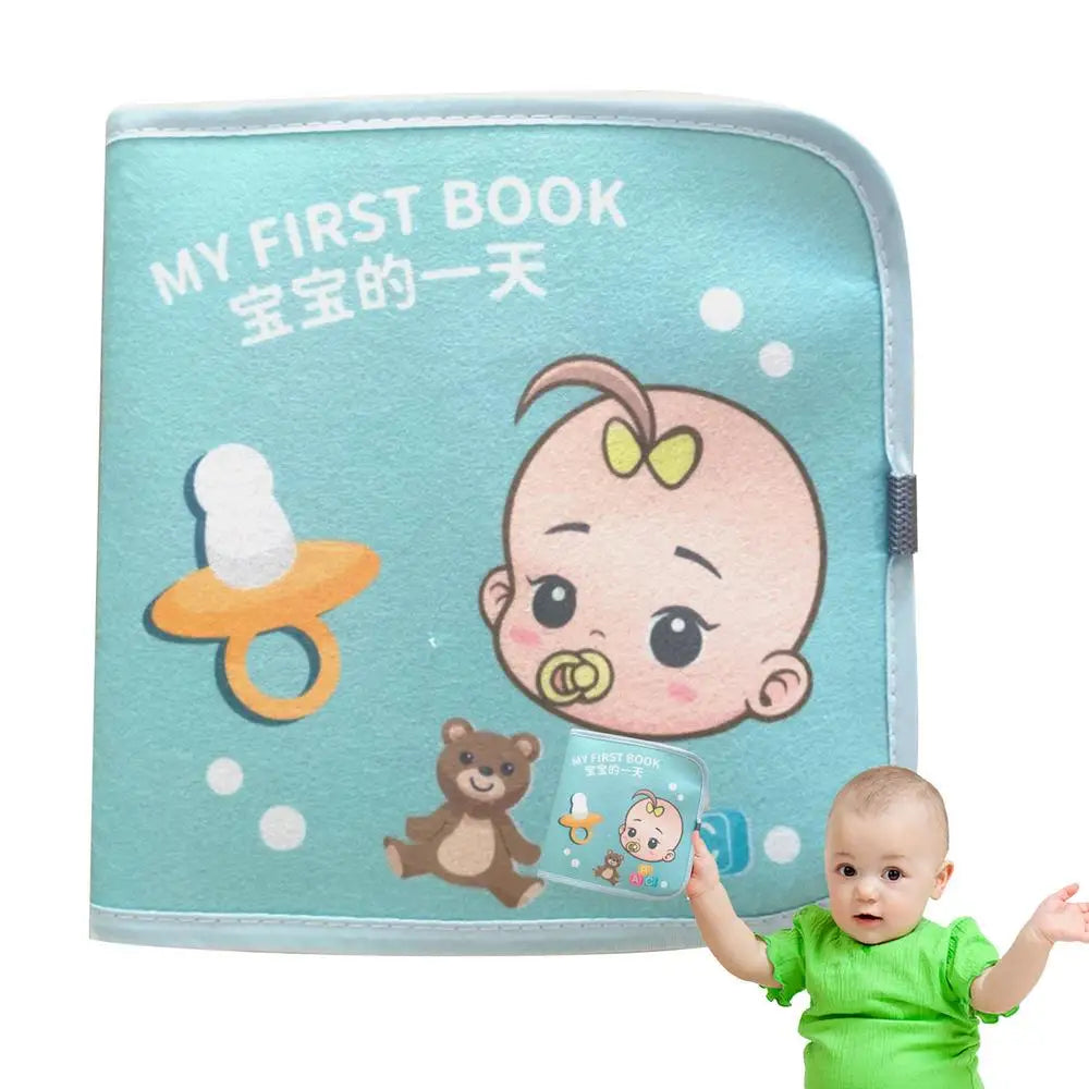 Quiet Sensory Book Soft Cloth Book Cute Cartoon Book Educational Sensory Toy Travel Toys For Boys And Girls