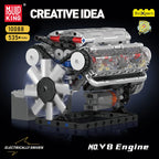 Mould King 10088 The V8 Engine Building Block Assembly