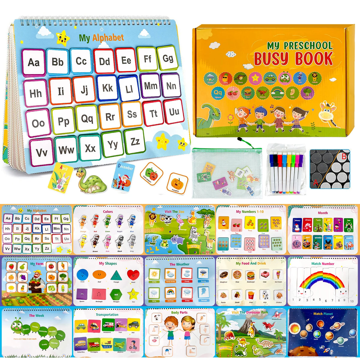 Busy Book for Toddlers 3-6