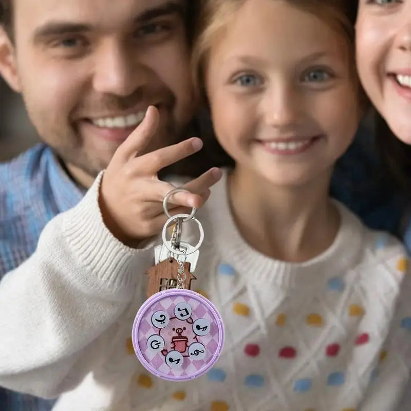 Light Up Electronic Drum Game Keychain