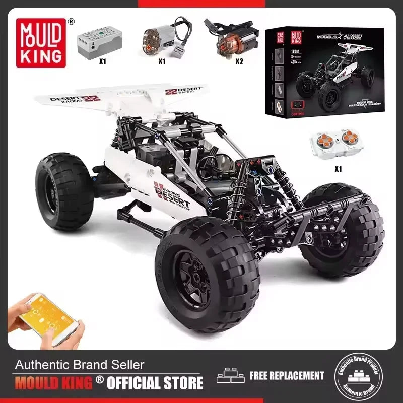 Mould King Desert Car Racing Climbing Truck