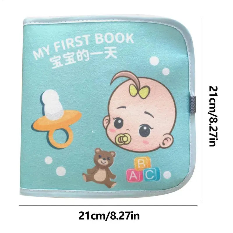 Quiet Sensory Book Soft Cloth Book Cute Cartoon Book Educational Sensory Toy Travel Toys For Boys And Girls