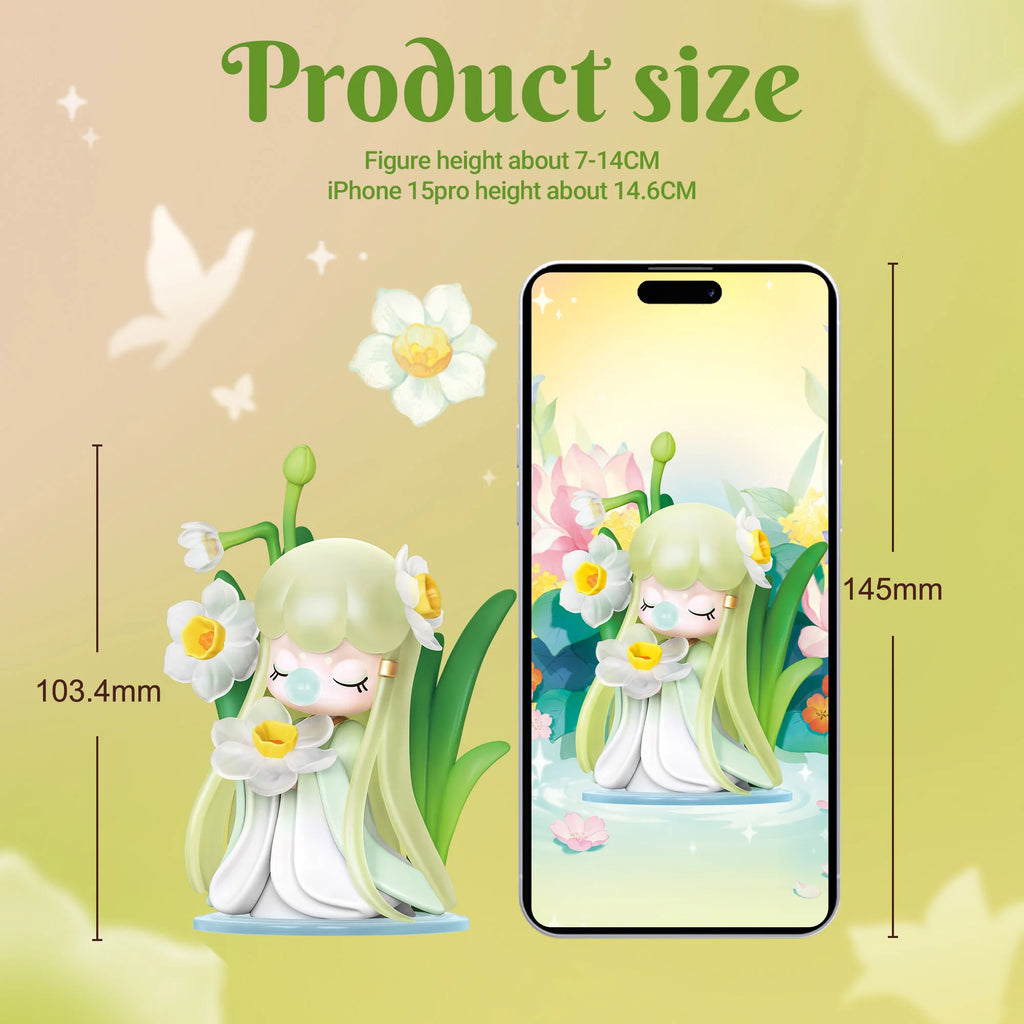 Rolife Nanci Blind Box Nanci's Flower Stories Action Figure Collectible Doll Toys Surprise Box Gift for Kids Friends Adults