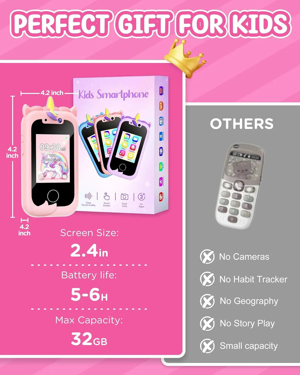 Kids Smart Phone Girls Toy