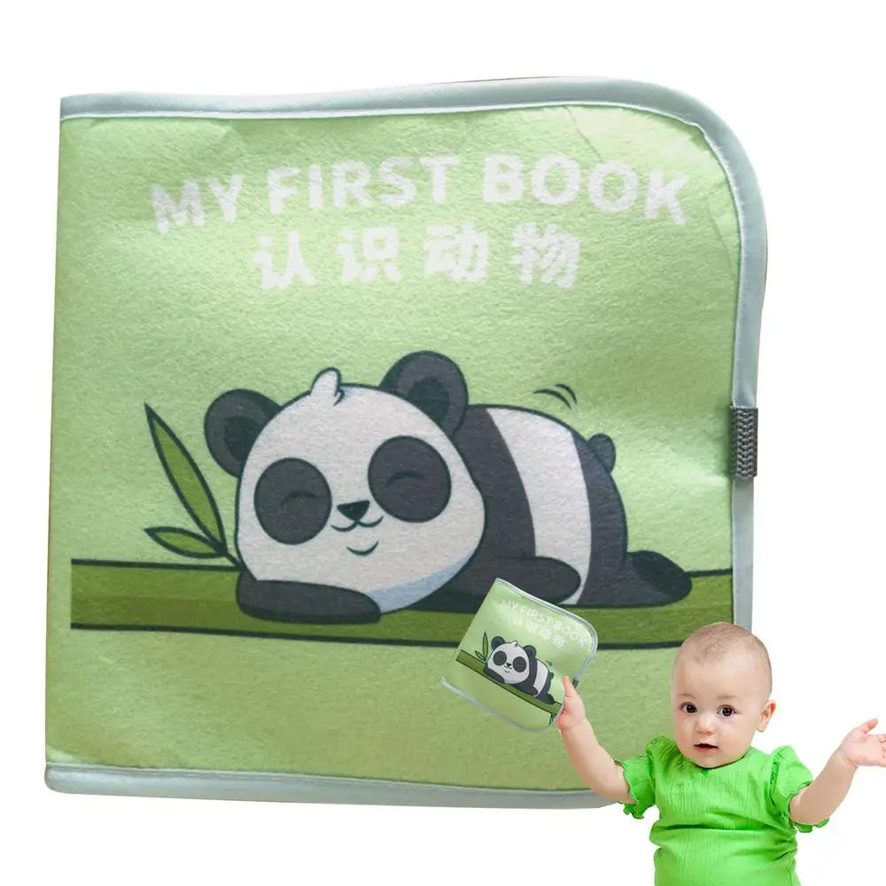 Quiet Sensory Book Soft Cloth Book Cute Cartoon Book Educational Sensory Toy Travel Toys For Boys And Girls